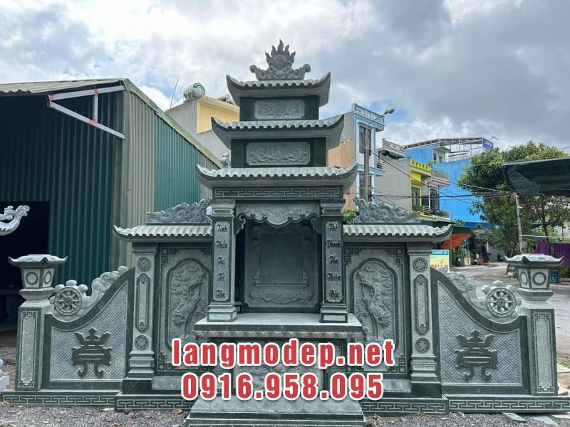 Lăng thờ chung bằng đá bền đẹp vĩnh cửu với thời gian và mang đậm giá trị tâm linh, phong thuỷ sâu sắc